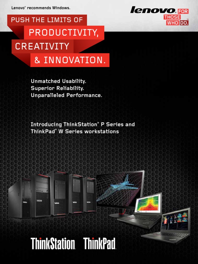 Lenovo ThinkStation Product Brochure | PDF | Computer Hardware | Office ...