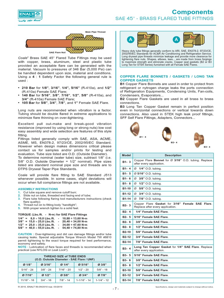 AirCon Thread Sizes Pipe (Fluid Conveyance) Mechanical Engineering