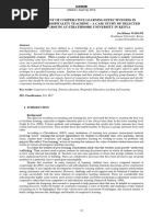 An Assessment of Cooperative Learning Effectiveness In