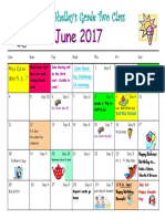 Weebly Calendar June 2017
