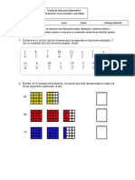 Prueba Fracciones 6° PDF