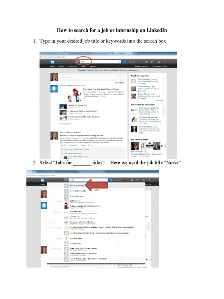 LinkedIn Job-Internship Guide | PDF
