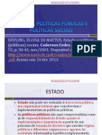 Estado, Politicas Publicas e Politicas Sociais2016