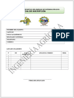 Ficha de Inscripcion Campeonato 2016