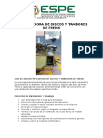 Rectificadora de Discos y Tambores de Freno