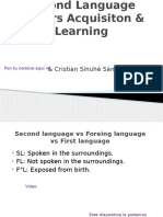 Second Language Acquisition Summary Presentation
