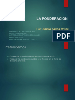 5. La Ponderacion