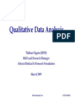 Qualitative Data Analysis - Presentation PDF