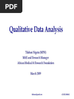 Qualitative Data Analysis - Presentation PDF