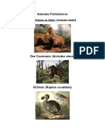 Animales Prehistóricos