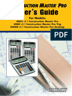 Calculated Industries Construction Master Pro Manual