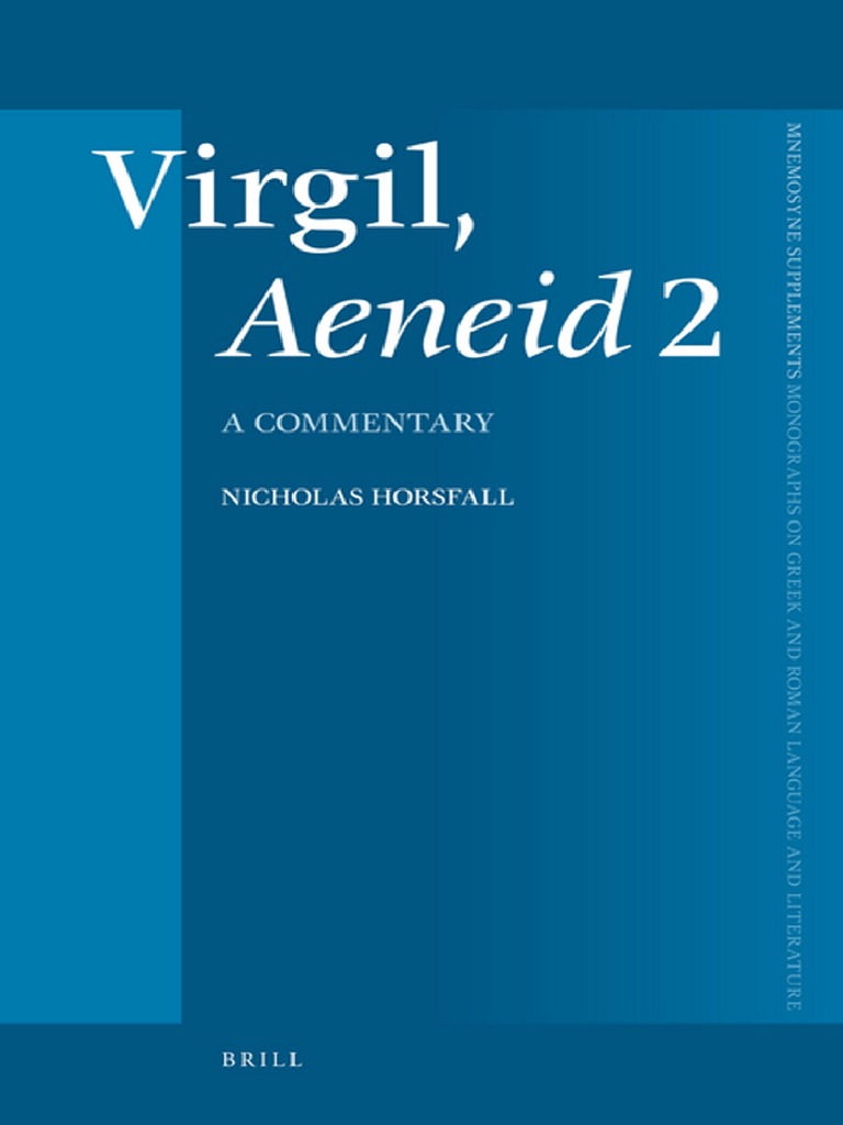Commentary On Aeneid Ii Virgil Pdf Virgil Aeneid