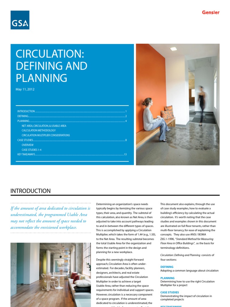 Circulation Area and Multiplier Guide | PDF