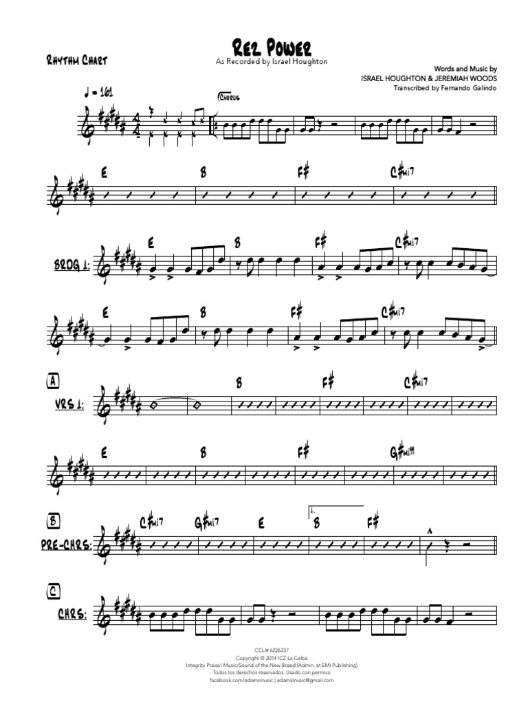 Rez Power Rhythm Chart