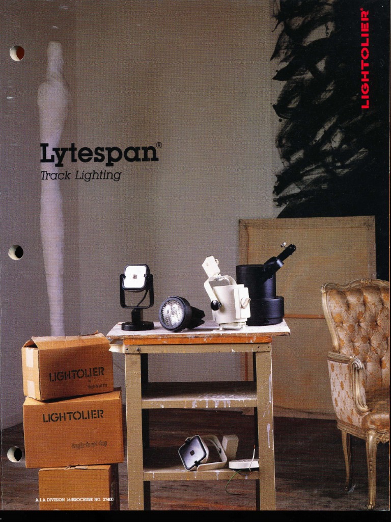 Lightolier Lytespan Track Lighting Systems Catalog 1988