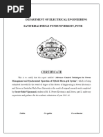 A DISSERTATION   REPORT ON “ADVANCE CONTROL TECHNIQUE FOR POWER MANAGEMENT AND SYNCHRONIZED OPERATION OF HYBRID MICRO-GRID SYSTEM”   						   BY SORATE ROHIT VIJAYANAND MASTER OF ELECTRICAL ENGINEERING ALL INDIA SHRI SHIVAJI MEMORIAL SOCIETY’S INSTITUTE OF INFORMATION TECHNOLOGY, PUNE  UNDER THE GUIDANCE OF     			        MRS. S.S.LANDGE			                               DEPARTMENT OF ELECTRICAL ENGINEERING		     SAVITRIBAI PHULE PUNE UNIVERSITY, PUNE.	