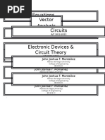 Differential Equations Vector Analysis Circuits: John Joshua F. Montañez John Joshua F. Montañez