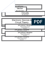 Diff Eq, Vector, Statics, Circuits Notes 2012-2013
