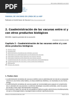 MANUAL de VACUNAS AEP - 2. Coadministración de Las Vacunas Entre Sí y Con Otros Productos Biológicos