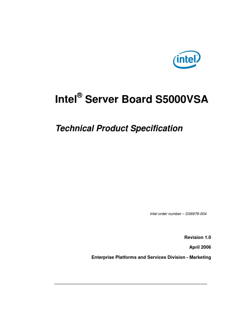 d36978004 S5000vsa Tps v1 0 | PDF | Central Processing Unit | Multi ...