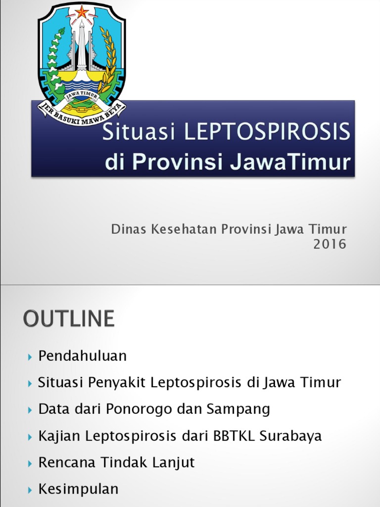 Paparan Situasi Lepto Jatimkabid P2mk Dinkes Jatim