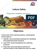 Produce Safety: Preparation, Handling, and Service