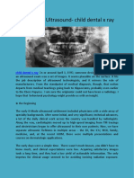 Behavioral Ultrasound- child dental x ray