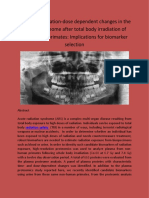 Time- and radiation-dose dependent changes in the plasma proteome after total body irradiation of non-human primates