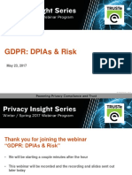 GDPR: DPIAs & Risk - TRUSTe Privacy Insight Series Webinar