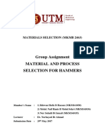Material and Process Selection for Hammer