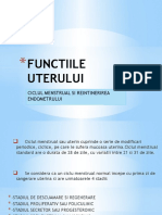 FUNCTIILE UTERULUI