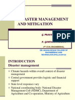 Disaster Management and Mitigation