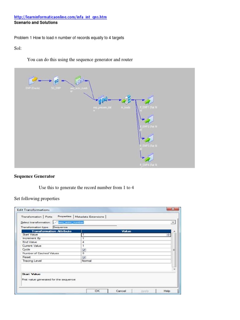 10 Scenario and Solutions - Informatica | PDF | Data Management ...