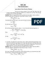 Thermodynamics: Conservation of Mass Practice Problems