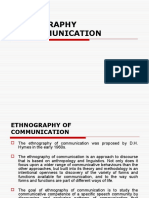 Analyzing Communication Patterns with Hymes' SPEAKING Model