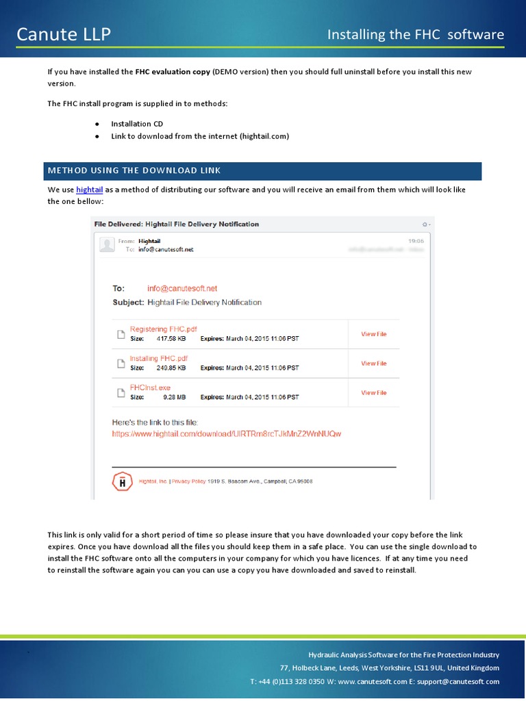 Installing Fhc Pdf Pdf Installation Computer Programs Software