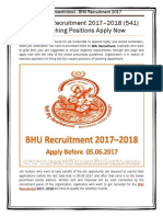 BHU Recruitment