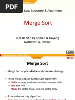 Merge Sort: SCJ2013 Data Structure & Algorithms