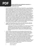 Texto 1 – a Problemática Do Estudo Científico Da Religião