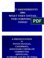 It Act Amendments 2008-What They Entail For Corporate India?