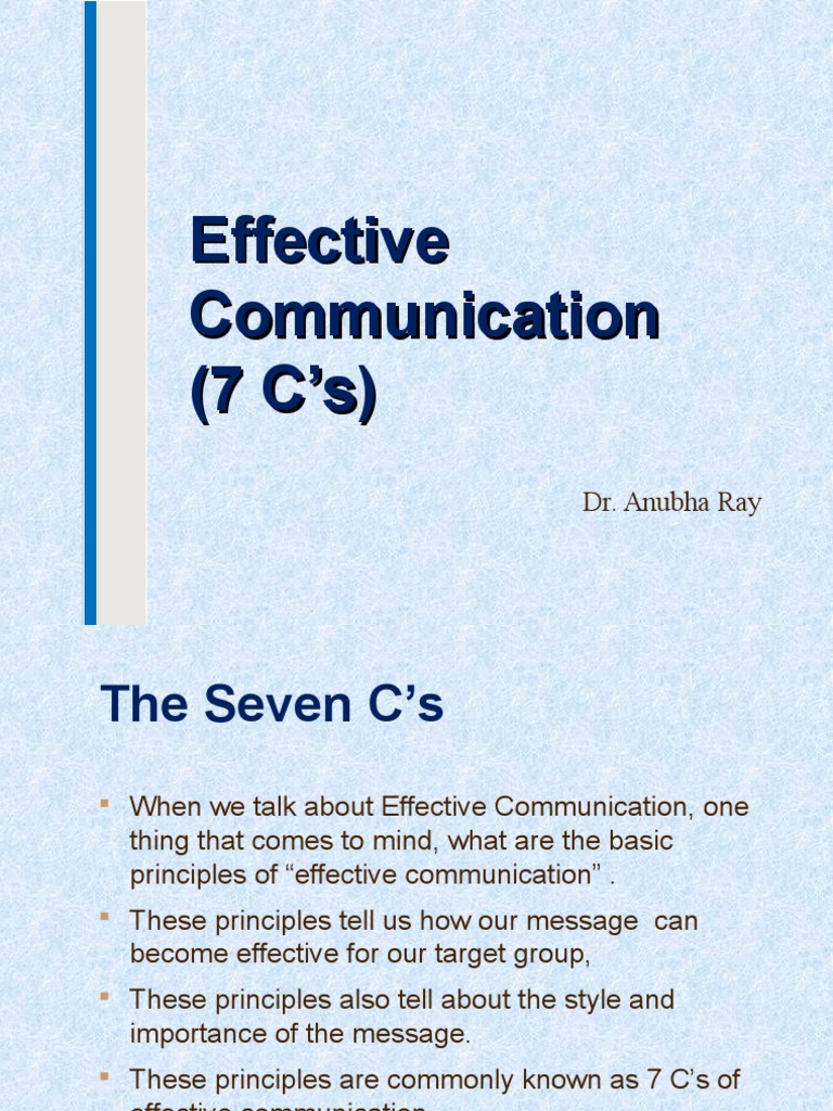 7 Cs of Communication Accuracy And Precision Communication