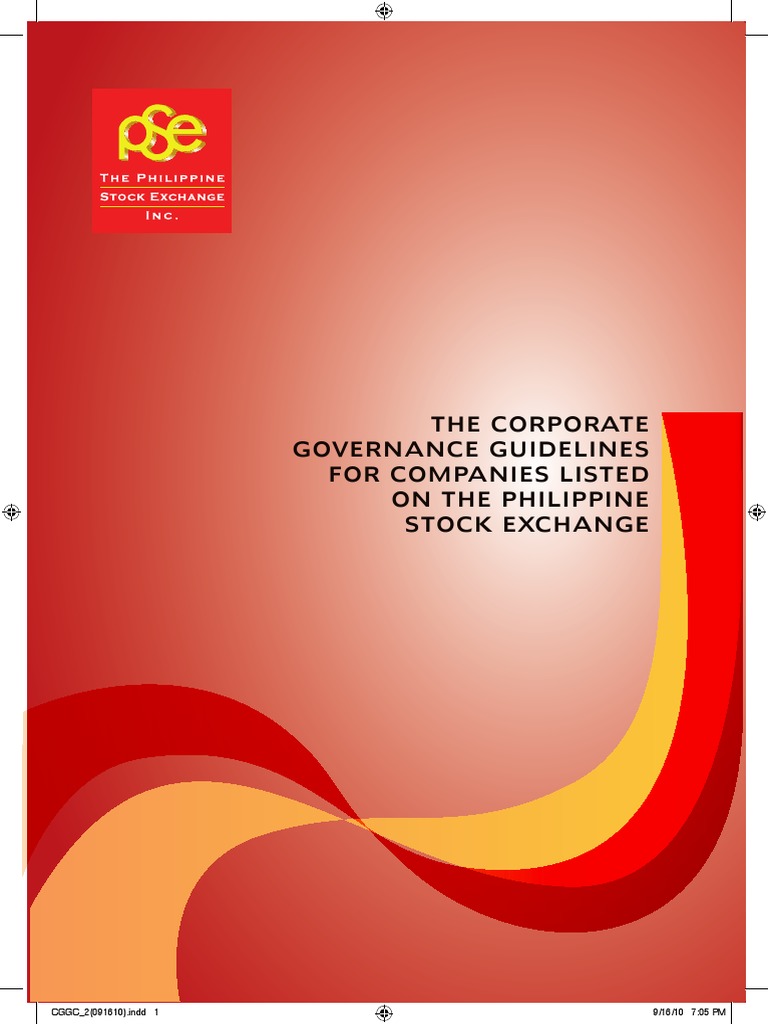 Philippine Stock Exchange Governance Guidelines | PDF | Corporate ...