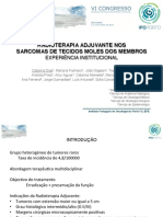 Radioterapia Adjuvante Nos Sarcomas de Tecidos Moles Dos Membros: Experiência Institucional