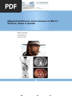 Oligometastatização extracraneana no NSCLC