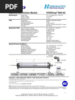 Capillary Ultrafiltration Module Hydracap Max 80: Performance