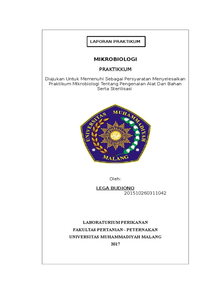 Contoh Cover Laporan Praktikum