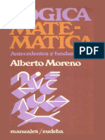 Logica Matematica. Antecedentes - Alberto Moreno