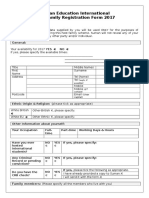 Host Family Application Form For 2017