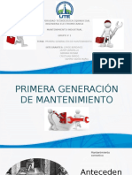 Primera Generacion Del Mantenimiento