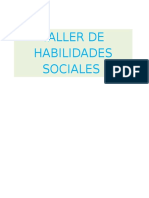 Taler Concluido de Habilidades Sociales Rosita